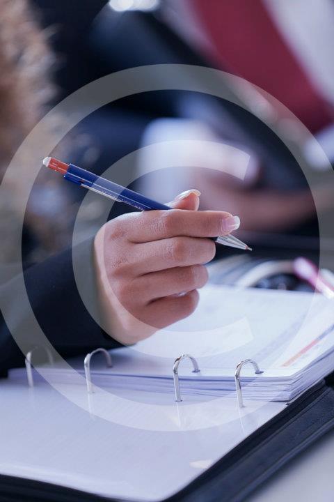 Detailaufnahme Notizen